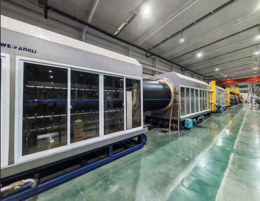 Pagrindiniai paleidimo įrangos ir PE vamzdžių, kurių skersmuo didesnis nei 2000 mm, gamybos technologijos punktai